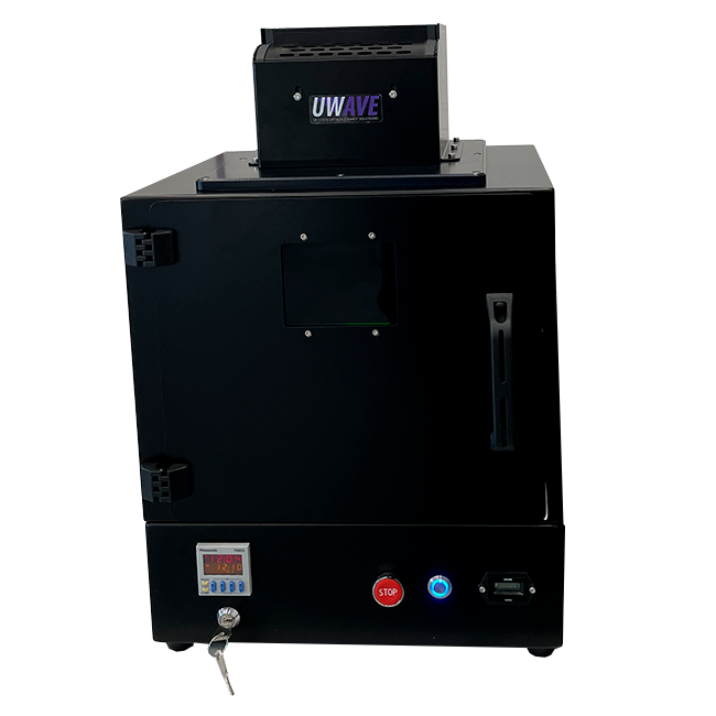 UV CHAMBER HG is a curing box equipped with a 10x10cm squared UV mercury lamp for bonding, curing, drying, hardening and photolithography applications.