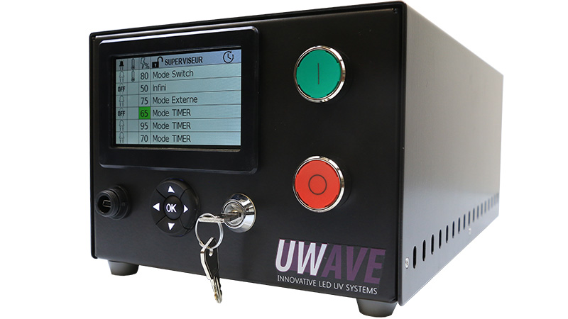 UPOWER-SCREEN - Power supply - Allows you to power and control the light intensity of the products by varying the voltage with an innovative screen selection.